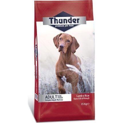 Thunder Kuzu Etli Pirinçli Yetişkin Köpek Maması 15 KG